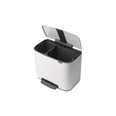 BRABANTIA Bo Cubo de Pedal, 11 + 23 L Platinum