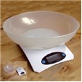 Balanza de cocina digital con bol.Blanca