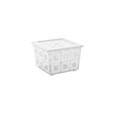 Caja de ordenaci&oacute;n Square Box 28L 39x39xh.27 cm  Transparent