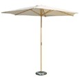 PARASOL MADERA 3 MTS COLOR CRUDO
