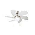 Ventilador techo c/luz. Mod. VTR-3000.6 Aspas reversibles.Cr
